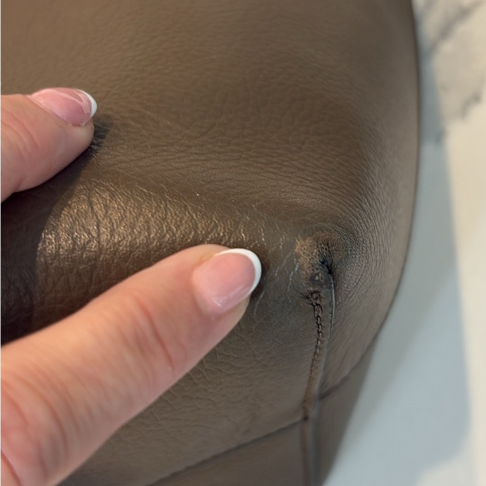 Mulberry Olive Green/Gray Leather Tote with Gold Hardware - Picture 10 of 13